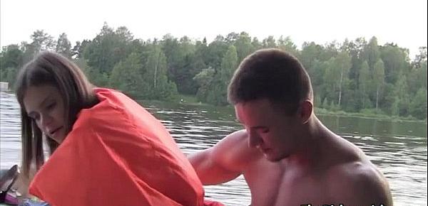  Babe gets slammed right in the boat